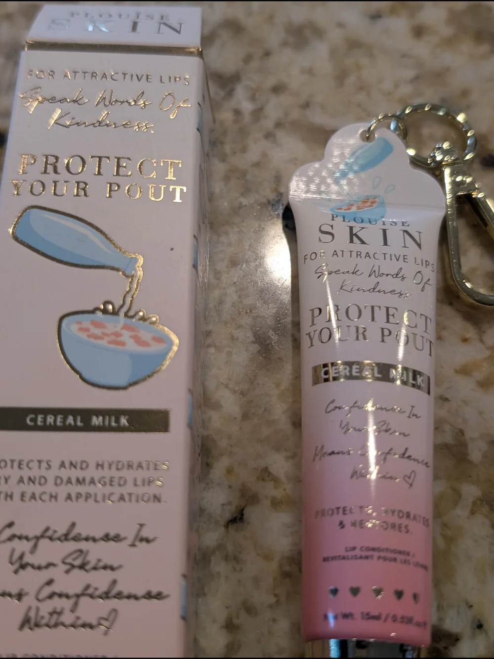 Louis Vuitton Pink Lip Balm Keychain Duo - Picture 3 of 3